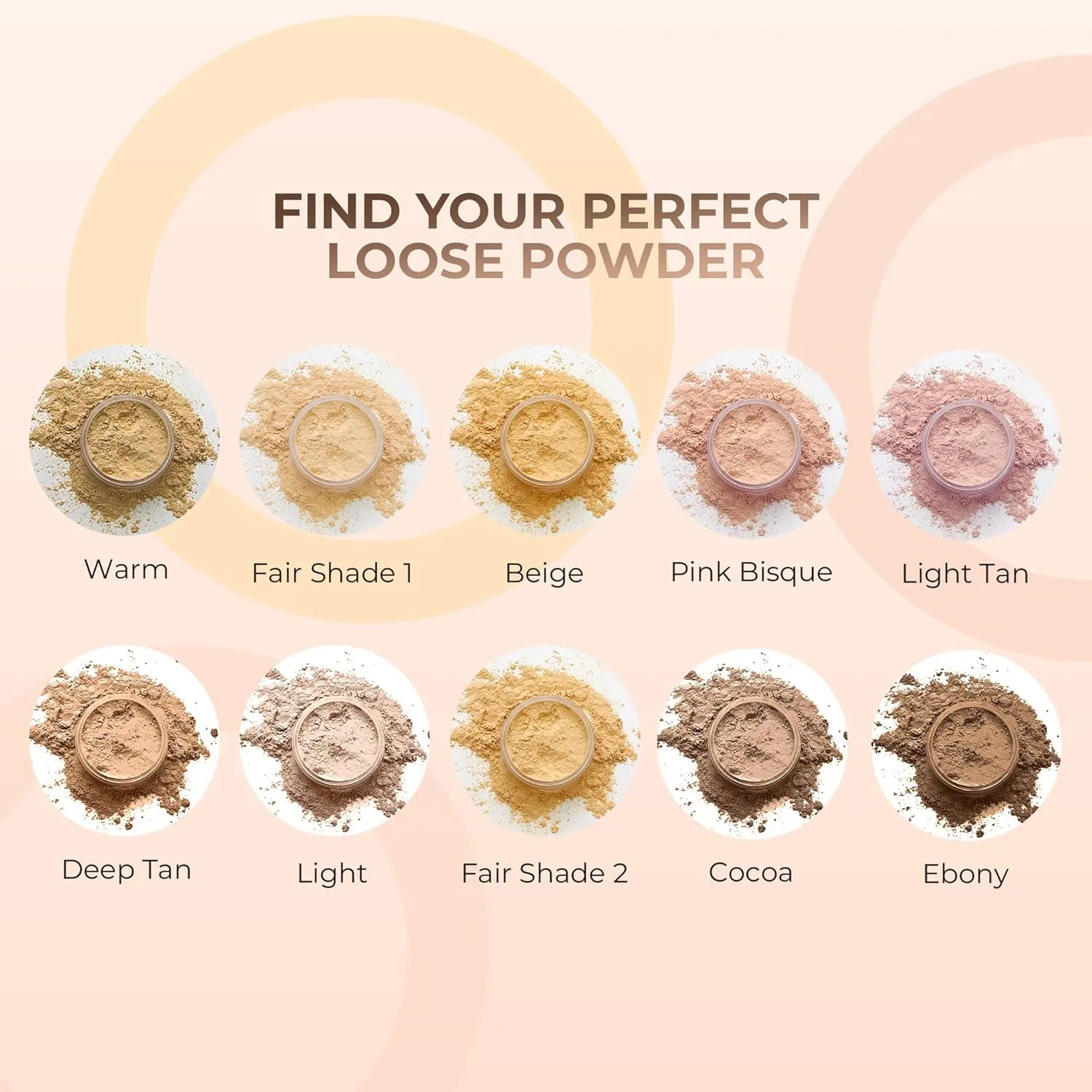 4pc Full Size Kit (Fair 1) Mineral Makeup Matte Translucent Loose Foundation   Kabuki Brush   Concealer   Finishing Setting Powder   Bare Face Full Coverage SPF 30 All Skin Types Waterproof