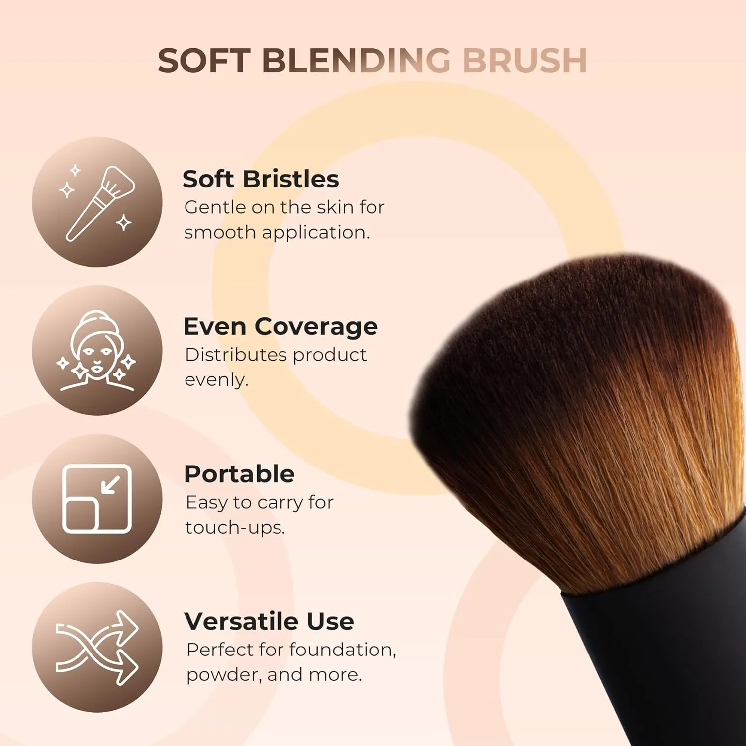 4pc Full Size Kit (Fair 1) Mineral Makeup Matte Translucent Loose Foundation   Kabuki Brush   Concealer   Finishing Setting Powder   Bare Face Full Coverage SPF 30 All Skin Types Waterproof