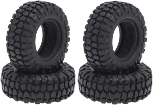 4PCS 48mm 1.0 Soft Rubber Wheel Tires Tyre for 1/24 RC Crawler Car Axial SCX24 90081 AXI00002 Upgrade Parts (Color : Champagne)