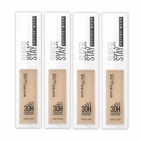 4x Maybelline Superstay Activewear 30 Hour Concealer 10ml 25 Medium