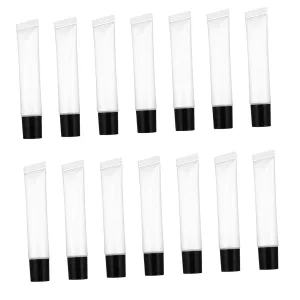 50pcs Clear Lip Gloss Tubes Soft Squeeze Containers for Cosmetic Lightweight and Portable Lip Balm Holders for Creams Lotions and Oils