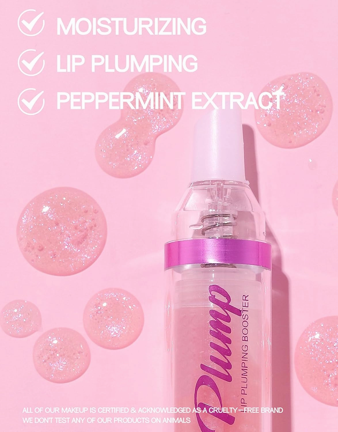 6 PCS Lip Plumping Booster Gloss, Spicy Plumping Lip Oil Moisturizing Glossy Plumping Lip Gloss, Ultra-Hydrating & Nourishing Lip Plumper for Women Girls, Fuller Lips Instantly!
