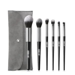 6Pcs Makeup Brushes Set with Bag Beauty Eyeshadow Eyebrow Blush Powder Foundation Cosmetics Make Up Brush Tools Kit