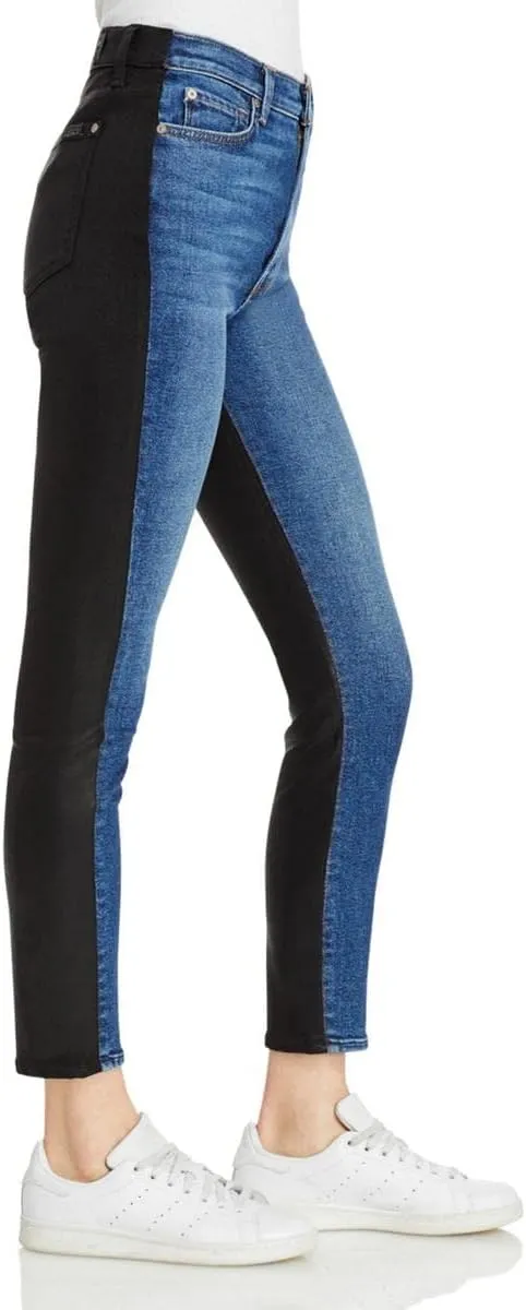 7 For All Mankind Women's High Rise Skinny Fit Ankle Jeans