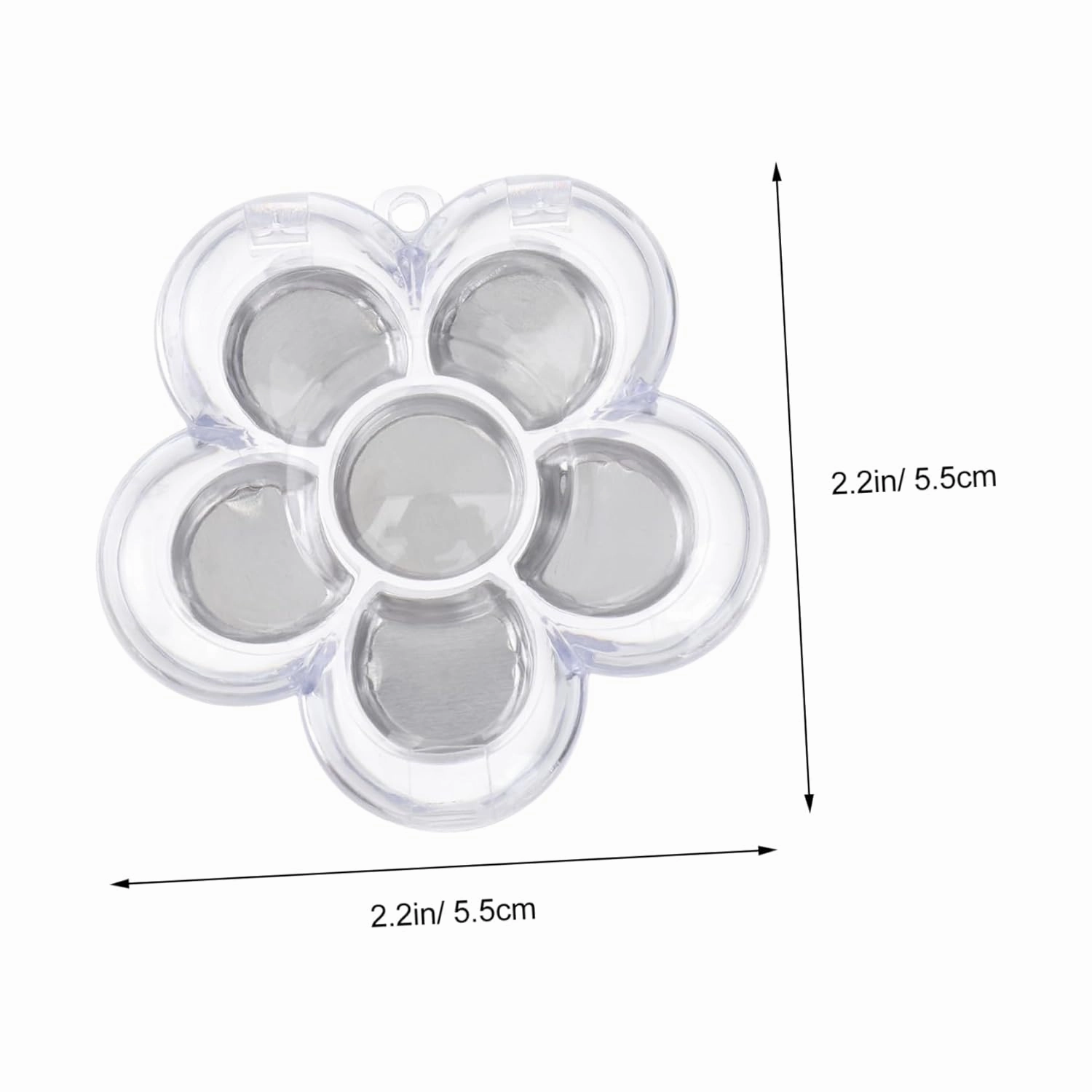 8pcs Flower-shaped Lipstick and Concealer Travel Boxes Makeup Storage Container for and Comparison for Eyeshadow Blush and Loose Powder Portable Cosmetic Organizer