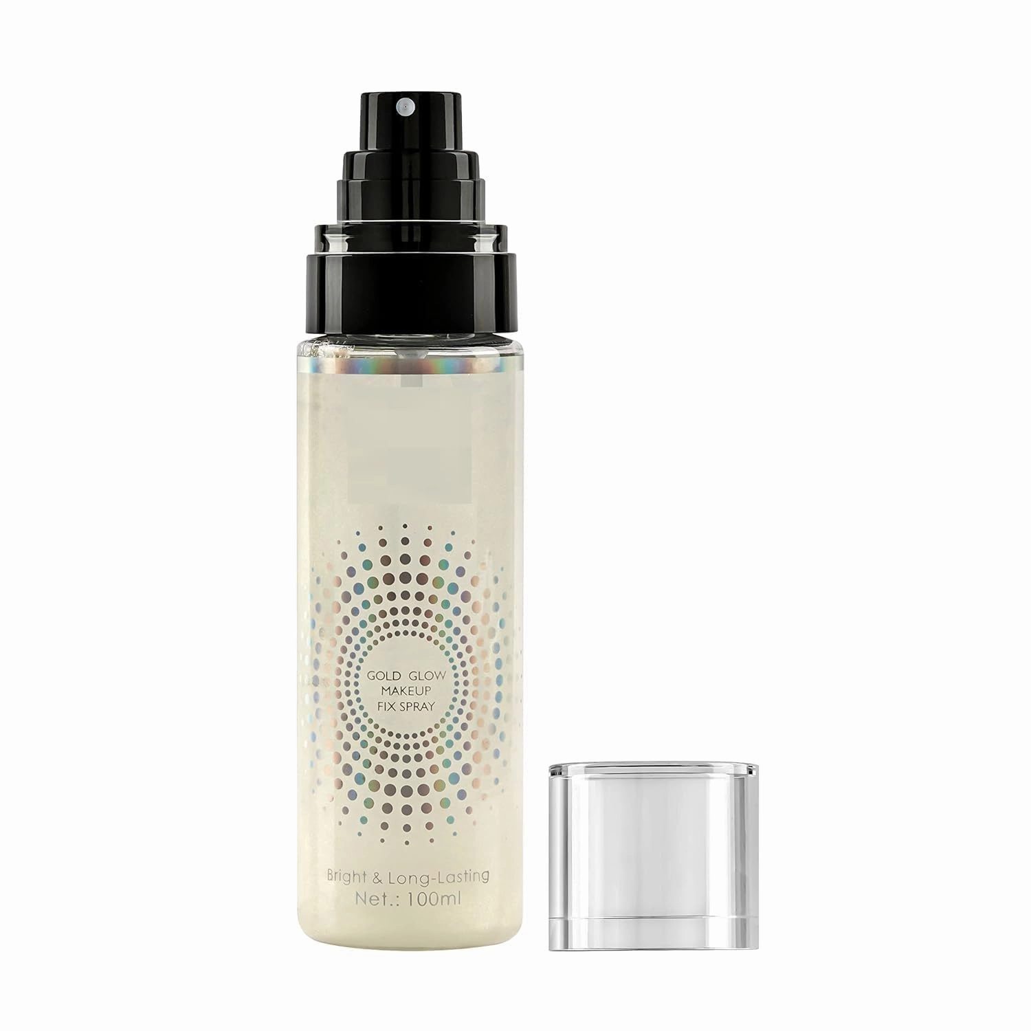 /Collors-qQueen/Gold Glow Makeup Fixer Spray – 100 ml | Long Lasting Makeup Setting Spray for Face | Lightweight & Non Greasy fixer Spray after, Infused with Aloe Vera Extracts
