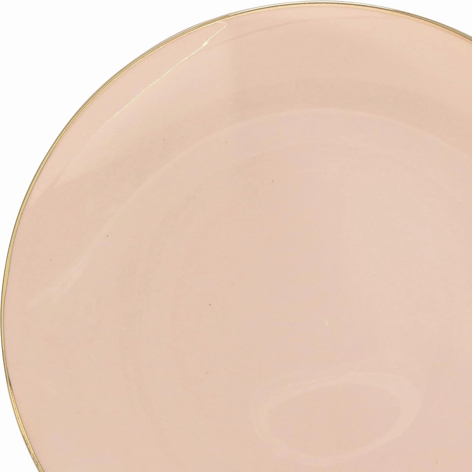 " OCCASIONS " 240 Plates Pack,(120 Guests) Premium Wedding Party Disposable Plastic Plates Set -120 x 10.25'' Dinner   120 x 7.5'' Salad/Dessert (Bali, Blush & Gold)