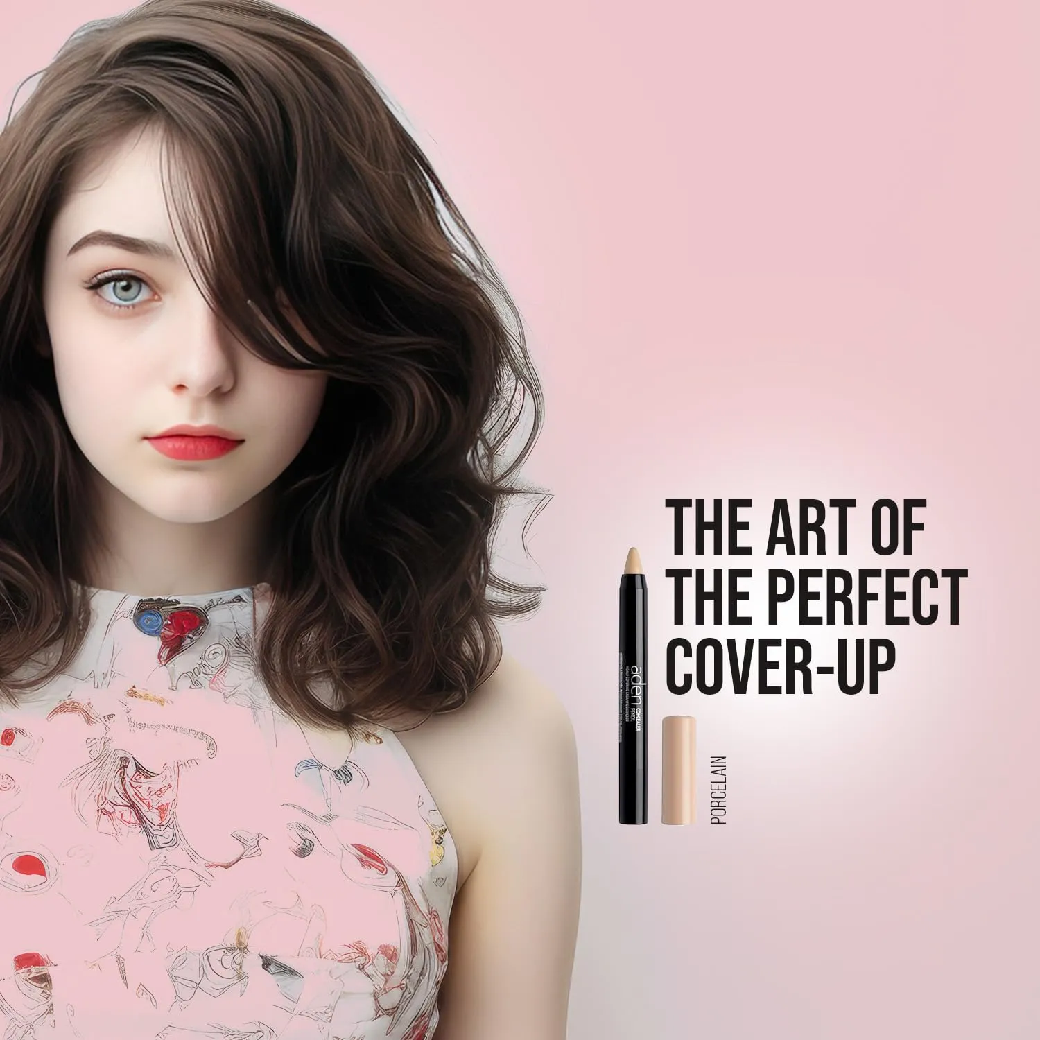 aden - Automatic Concealer Pencil -Smudge Proof, Long-Lasting & Highly Covering Creamy Corrector With Easy Application - Made in Spain (01 Porcelain)