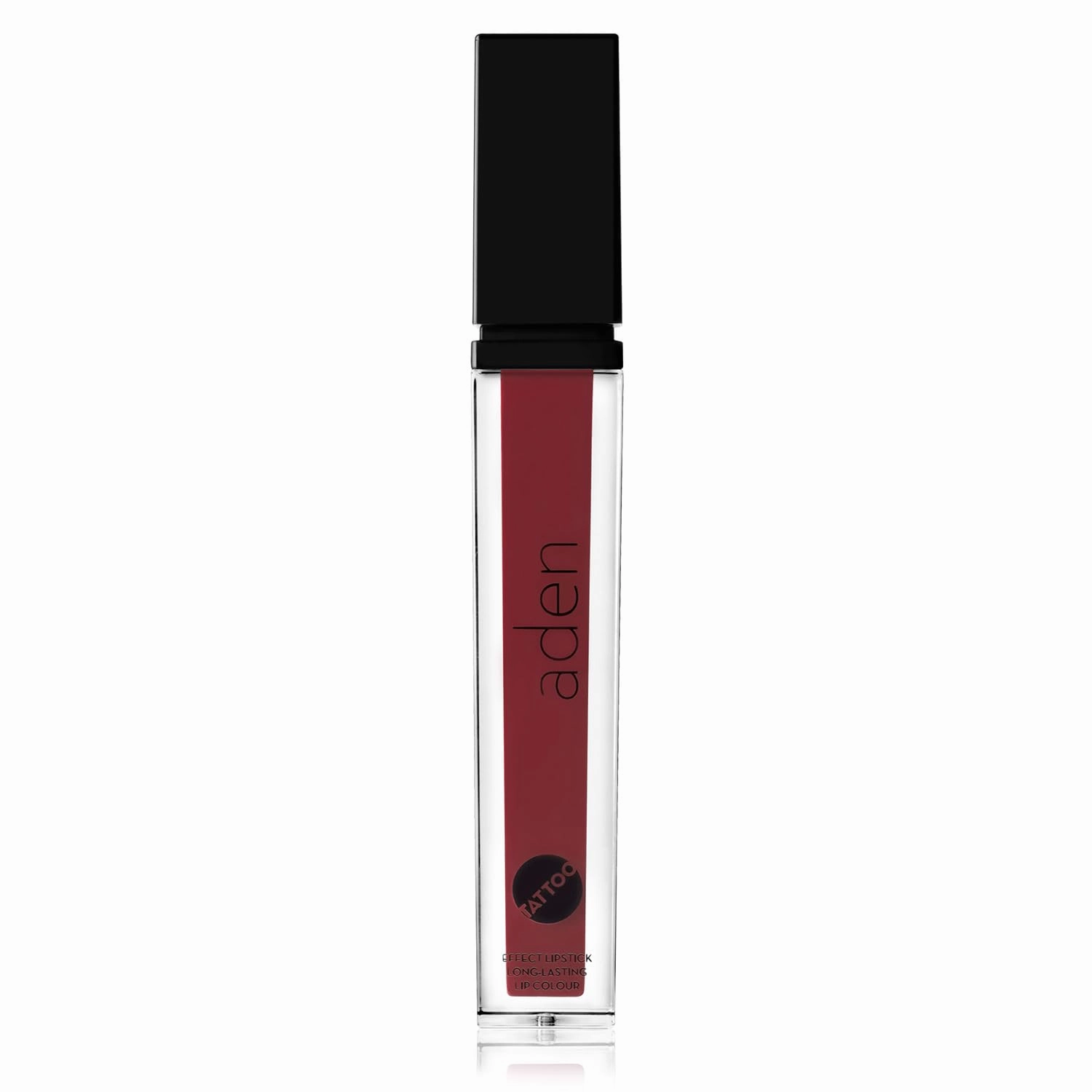 aden Tattoo Matte Lipstick - 7ML - Highly Pigmented - Provides Non-Shinny, Non Smudging and Velvety Finish – Water Proof Made in Italy (08 Deep Cramberry)