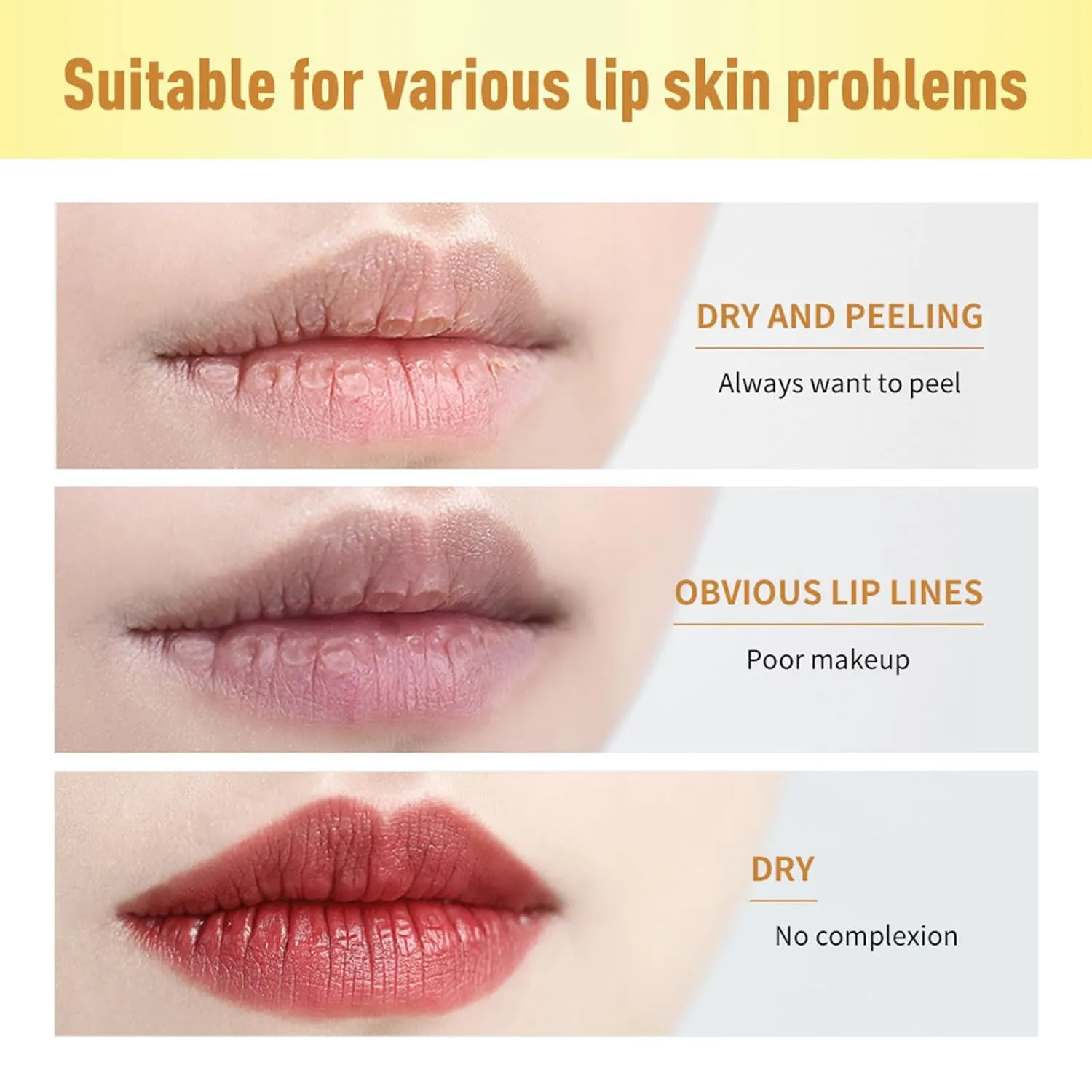 Aesthelabs Lip Healing Honey Butter, Natural Overnight Lip Repair Honey Butter, 12H Hydrating Vegan Lip Balm with Propolis, Twist-Up Design (3pcs, 15ml)