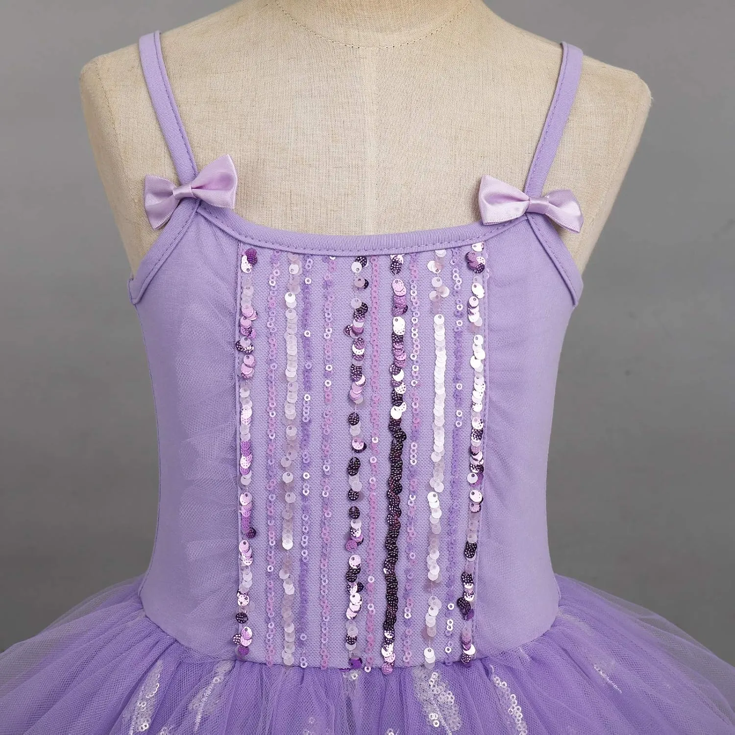 AFAVOM Toddler Kid Girls Sequins Fringes Camisole Ballet Dance Dress Glitter Feather Tutu Skirted Leotard Ballerina Dancewear