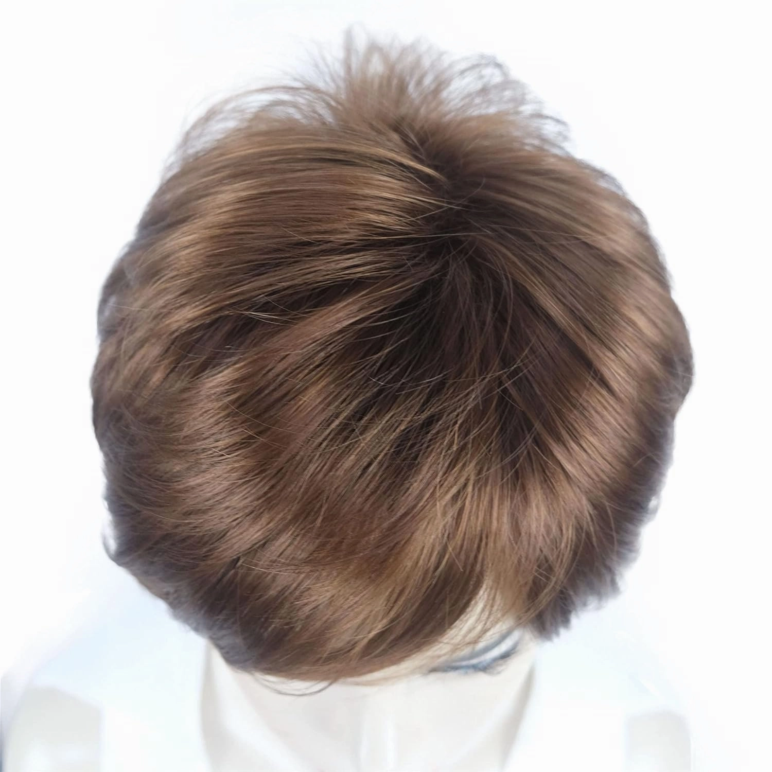 Aimole Soft Shaggy Layered Medium Length Classic Cap Synthetic Women Wigs (30 Medium Auburn)