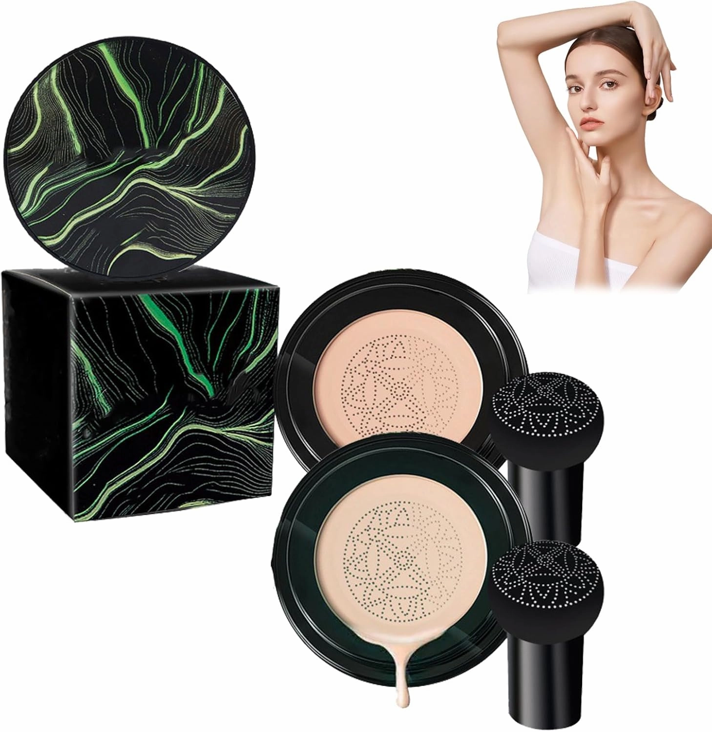 Air Cushion Cc Cream, Makeup, Moisture Cushion, Concealer, Foundation