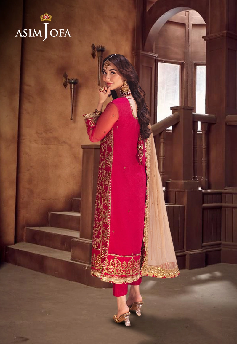 AJKKD-14 EMBROIDERED STITCHED 3 PCS