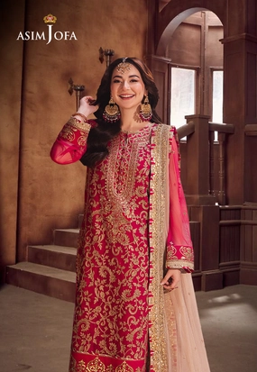 AJKKD-14 EMBROIDERED STITCHED 3 PCS