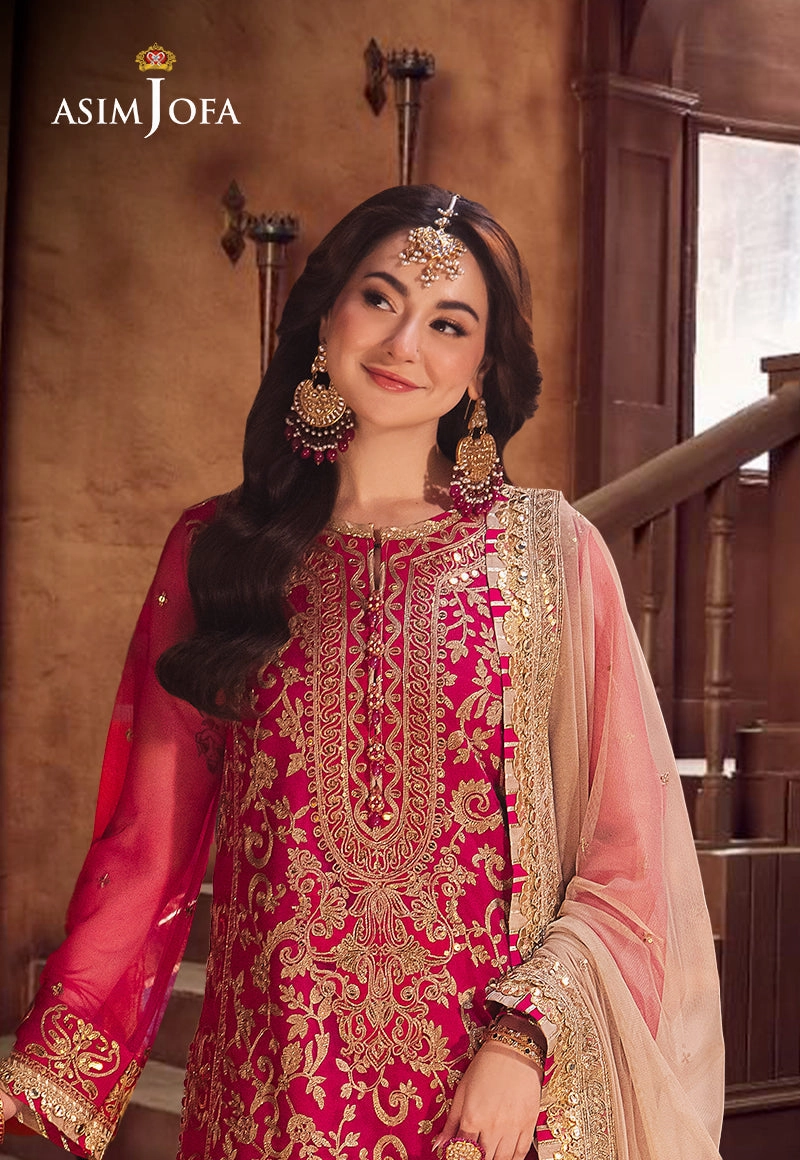 AJKKD-14 EMBROIDERED STITCHED 3 PCS