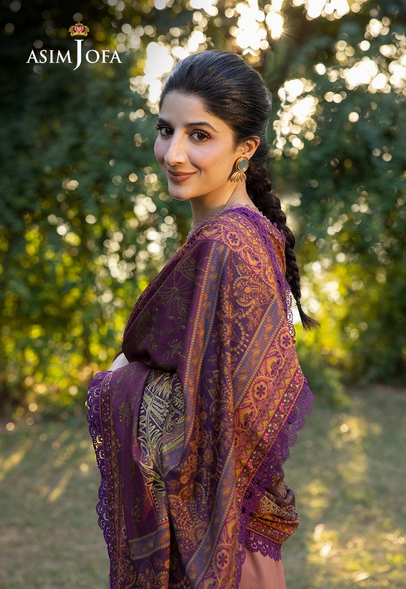 AJUWD-30 EMBROIDERED VISCOSE STITCHED 3 Pcs