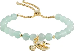 Alex and Ani Hummingbird Gemstone Bolo Bracelet