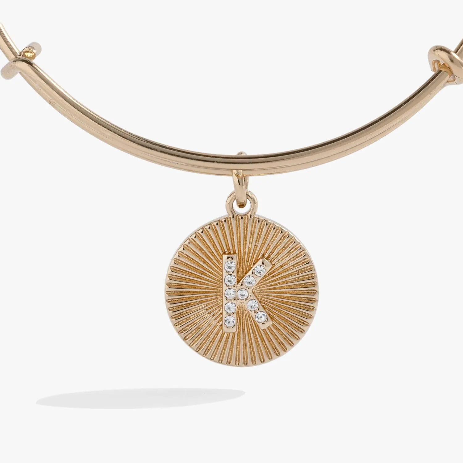 Alex and Ani Initial Pave Starburst Bangle