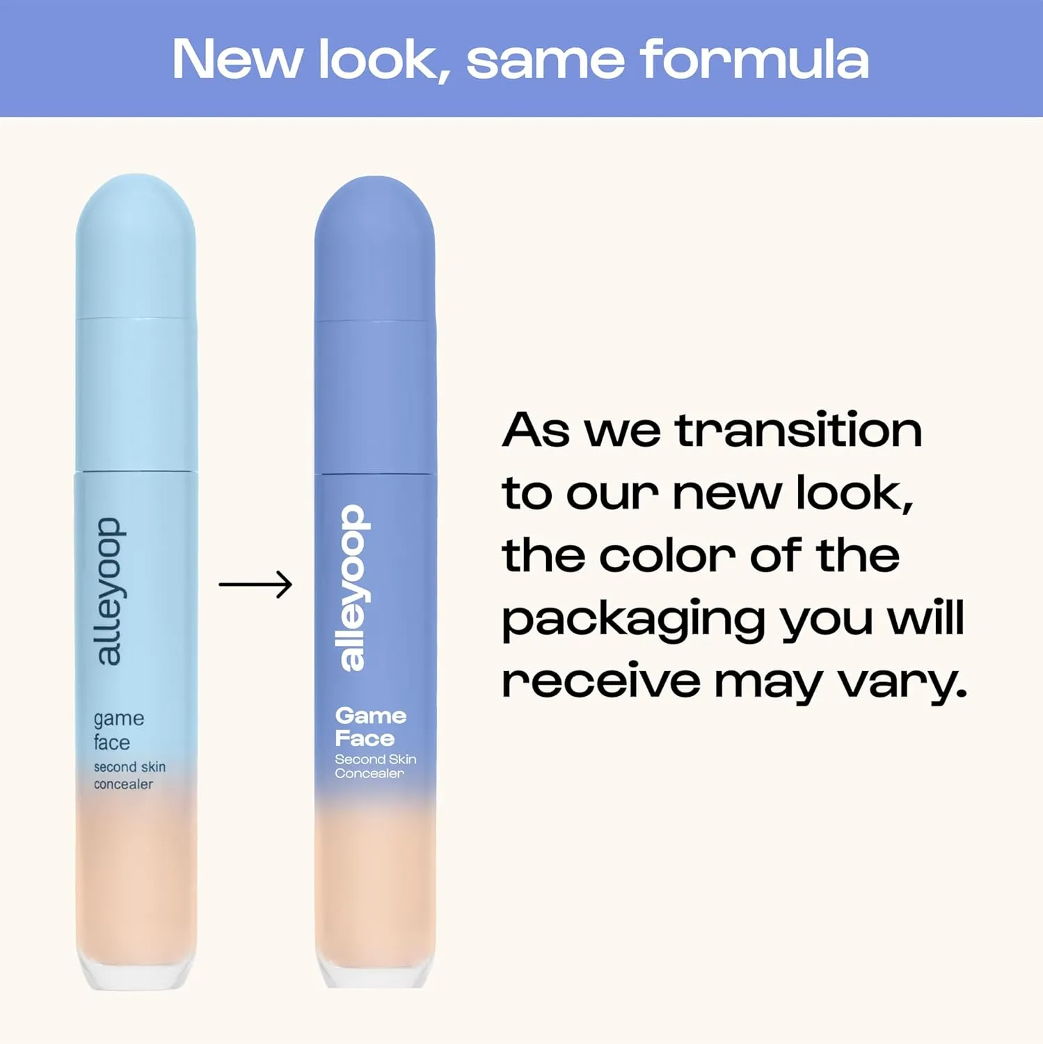 Alleyoop Game Face Makeup Concealer - Lightweight, Buildable Under Eye Concealer for Dark Circles, Hydrating Cream Formula for Women with Aloe Stem Cell - Smooth, Crease-Proof Makeup, Brilliant