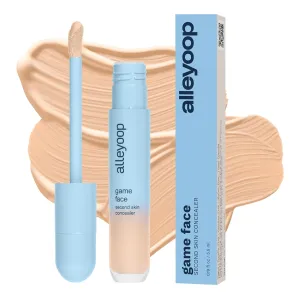 Alleyoop Game Face Makeup Concealer - Lightweight, Buildable Under Eye Concealer for Dark Circles, Hydrating Cream Formula for Women with Aloe Stem Cell - Smooth, Crease-Proof Makeup, Standout