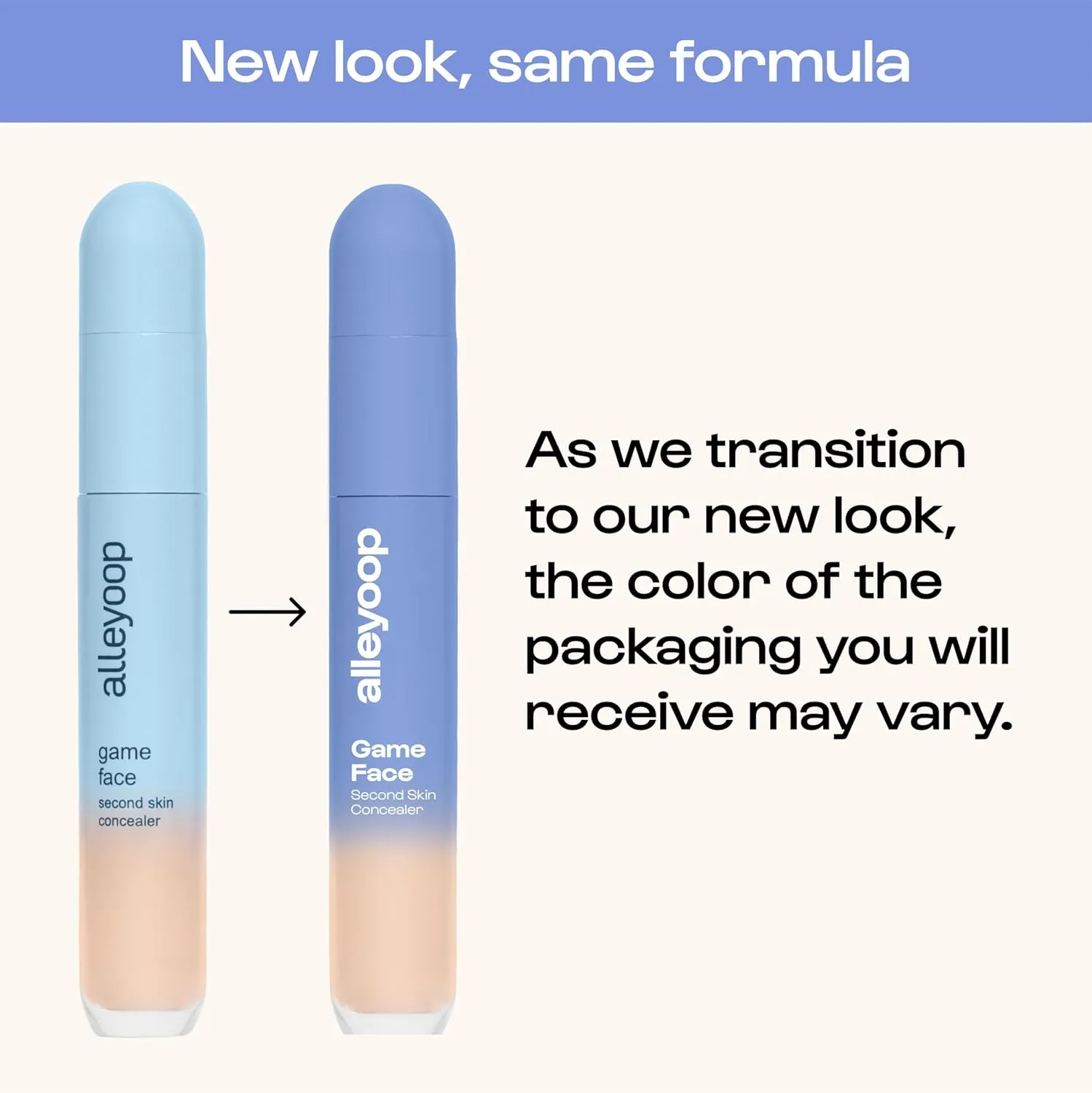 Alleyoop Game Face Makeup Concealer - Lightweight, Buildable Under Eye Concealer for Dark Circles, Hydrating Cream Formula for Women with Aloe Stem Cell - Smooth, Crease-Proof Makeup, Winner