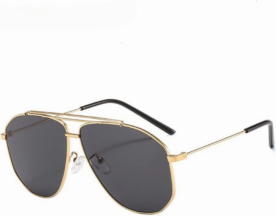 Alloy Polygon Sunglasses For Men Sun Glasses Women Retro Pink Clear Oversize Shades