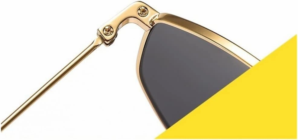 Alloy Polygon Sunglasses For Men Sun Glasses Women Retro Pink Clear Oversize Shades
