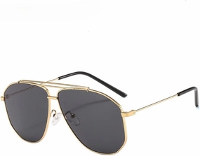 Alloy Polygon Sunglasses For Men Sun Glasses Women Retro Pink Clear Oversize Shades