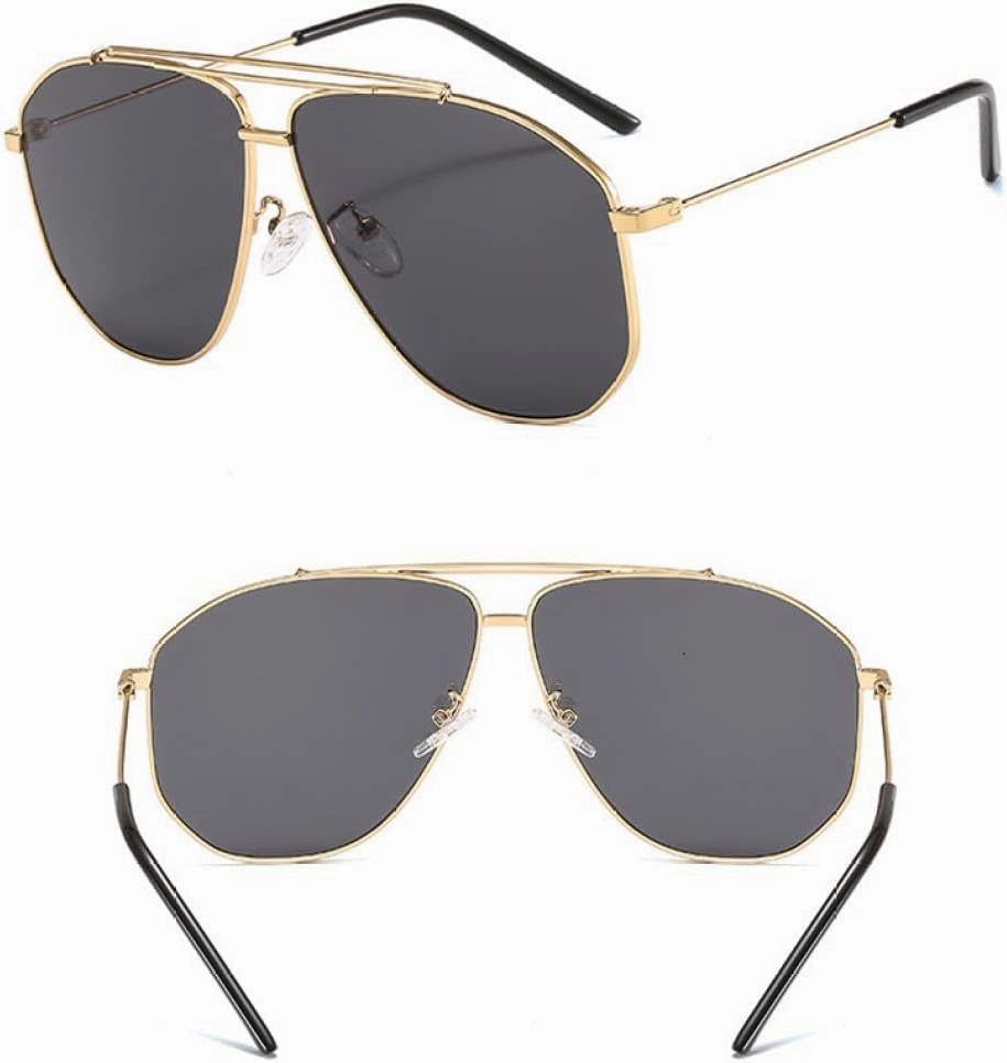 Alloy Polygon Sunglasses For Men Sun Glasses Women Retro Pink Clear Oversize Shades