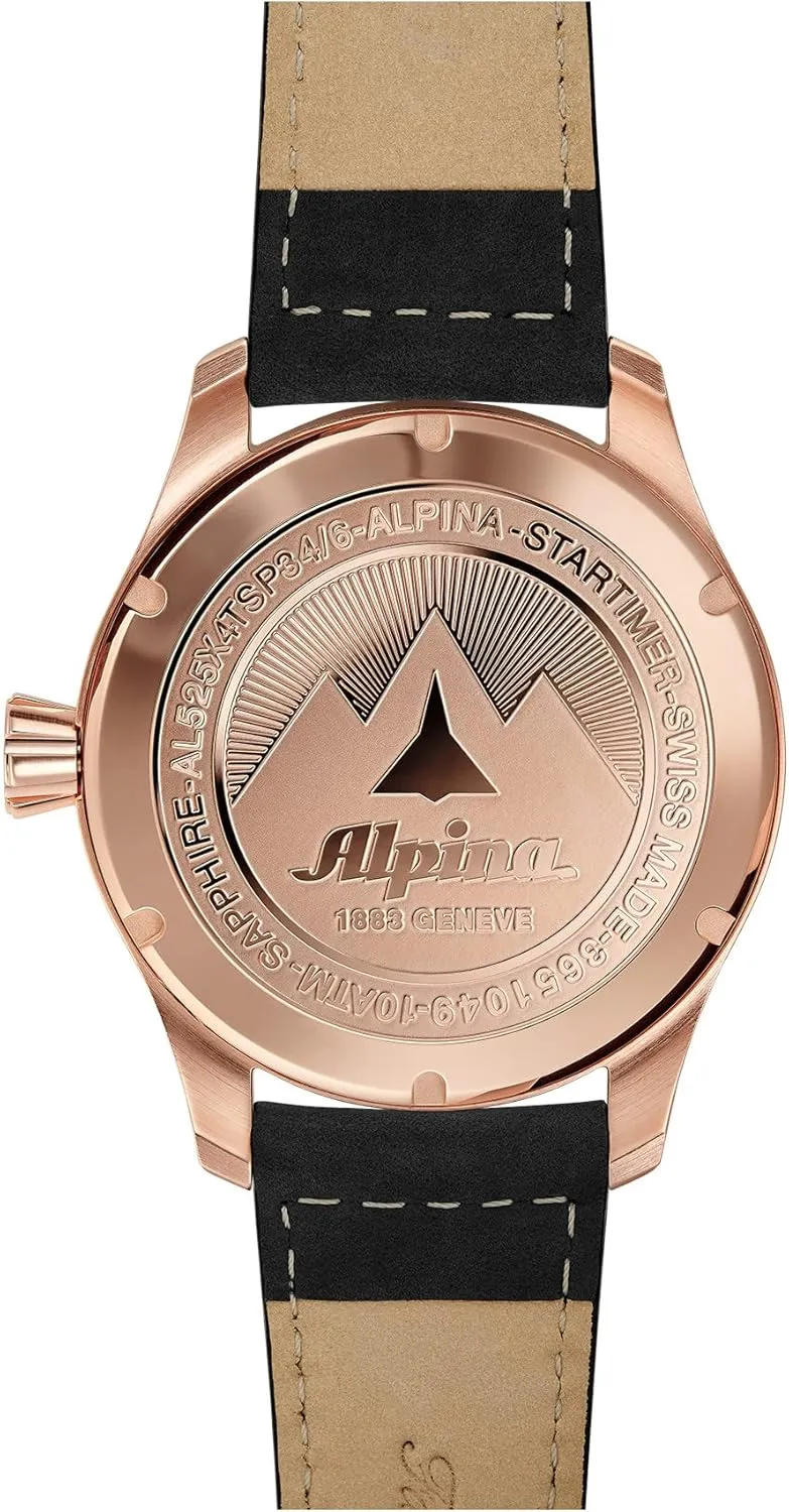 ALPINA Startimer Pilot 3-Hand Automatic, Arabic Markers, Sapphire Crystal, 44mm