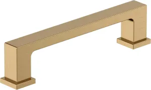 Amerock 10BX37031CZ | Champagne Bronze Cabinet Pull | 3-3/4 inch (96mm) Center-to-Center | 10 Pack | Bridgeport | Furniture Hardware