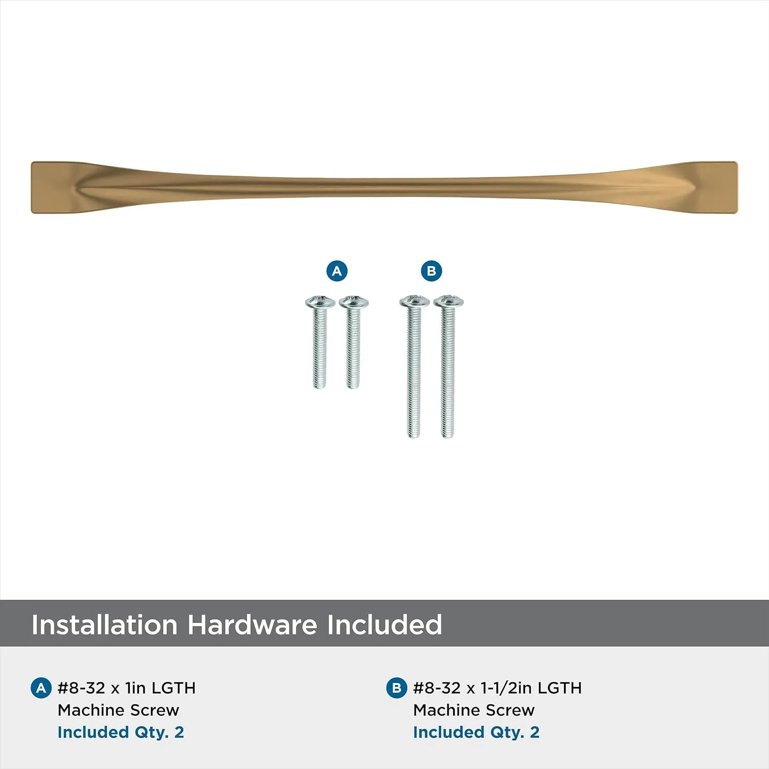 Amerock BP36920CZ Uprise Cabinet Pull, 8-13/16 in. Center-to-Center, Champagne Bronze
