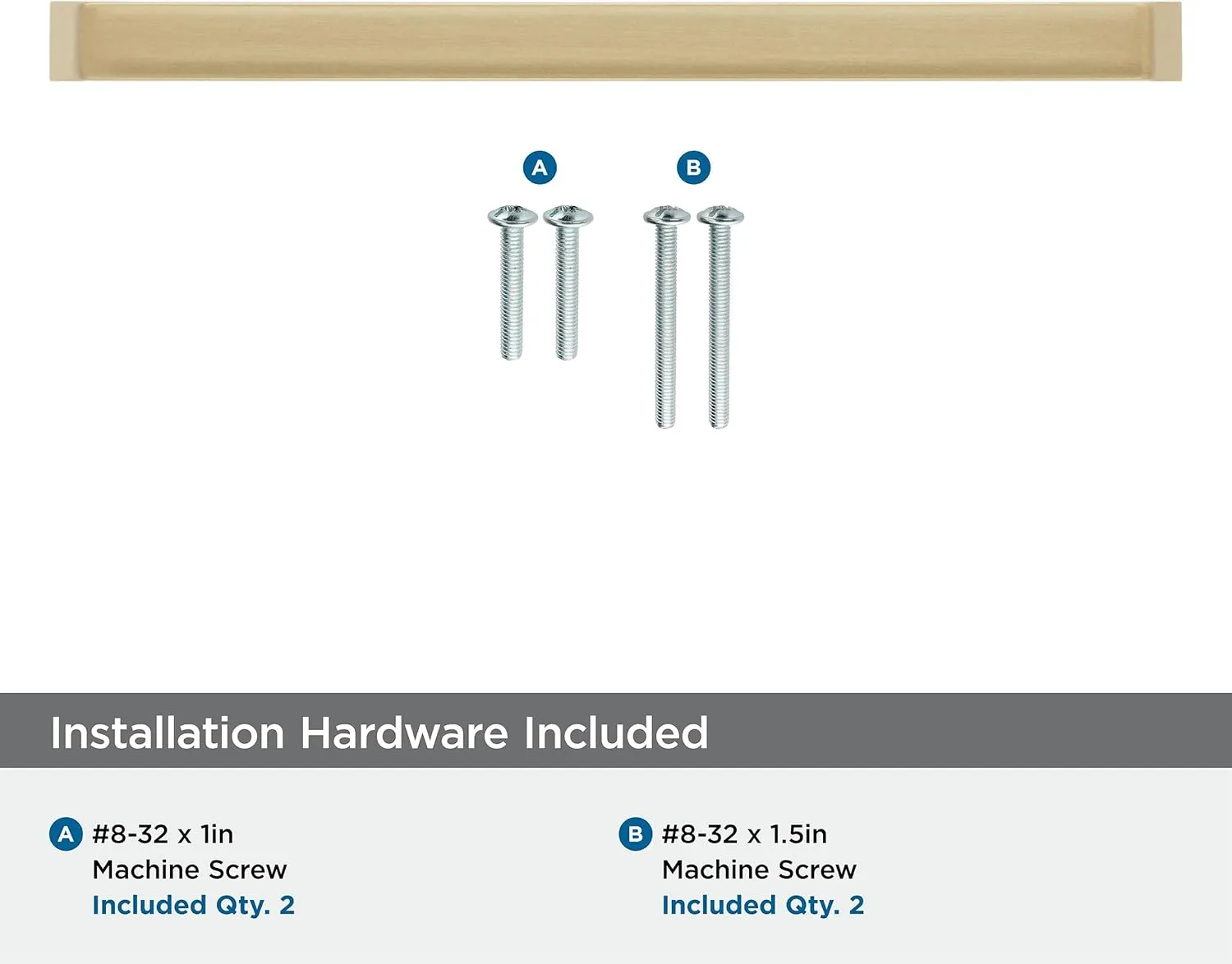 Amerock | Cabinet Pull | Champagne Bronze | 6-5/16 inch (160 mm) Center to Center | Blackrock | 1 Pack | Drawer Pull | Drawer Handle | Cabinet Hardware