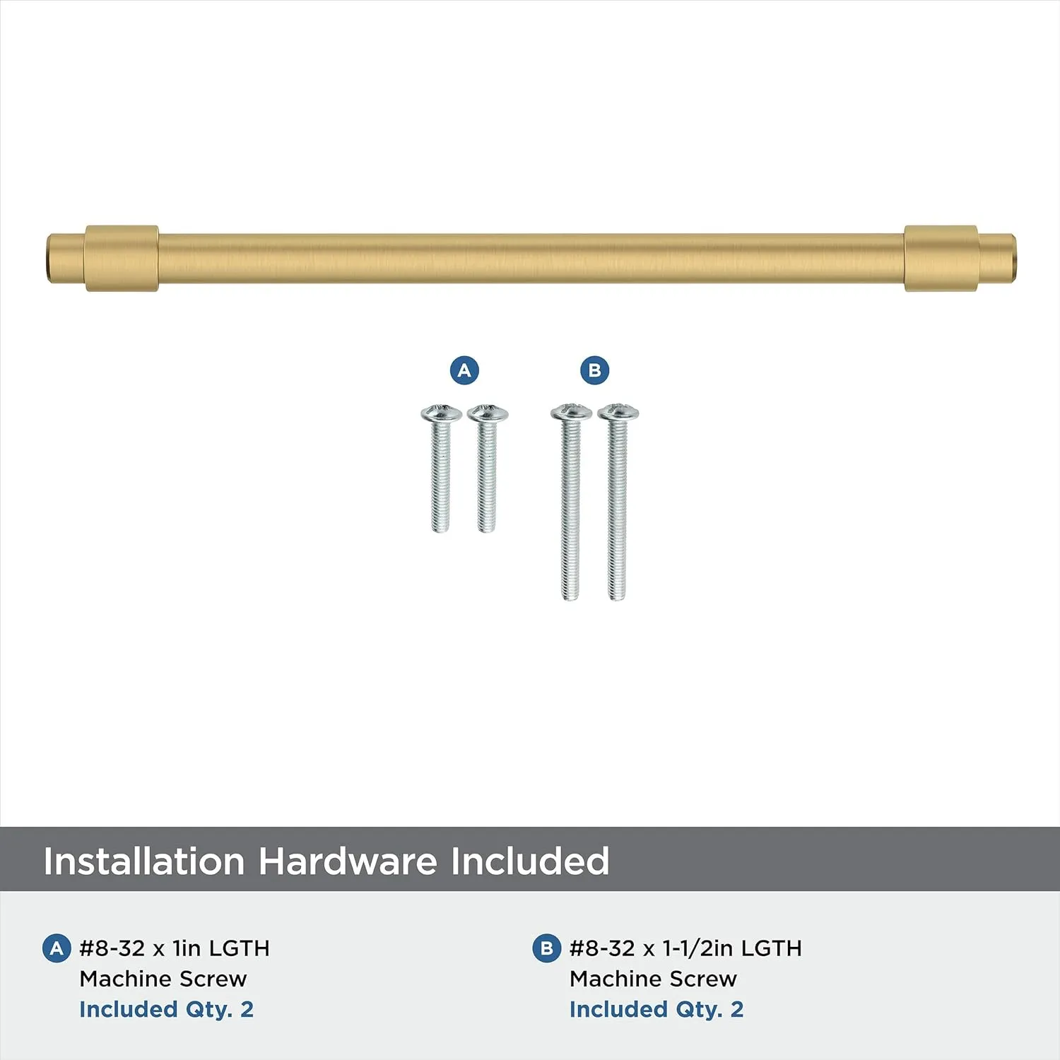 Amerock | Cabinet Pull | Champagne Bronze | 6-5/16 inch (160 mm) Center-to-Center | Destine | 1 Pack | Drawer Pull | Cabinet Handle | Cabinet Hardware