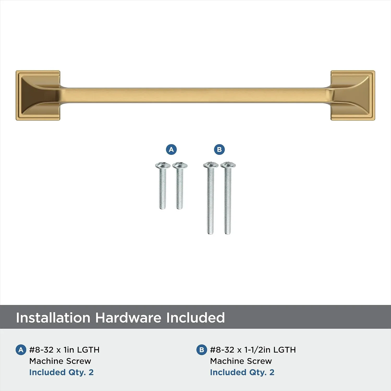 Amerock | Cabinet Pull | Champagne Bronze | 6-5/16 inch (160 mm) Center-to-Center | Exceed | 1 Pack | Drawer Pull | Cabinet Handle | Cabinet Hardware