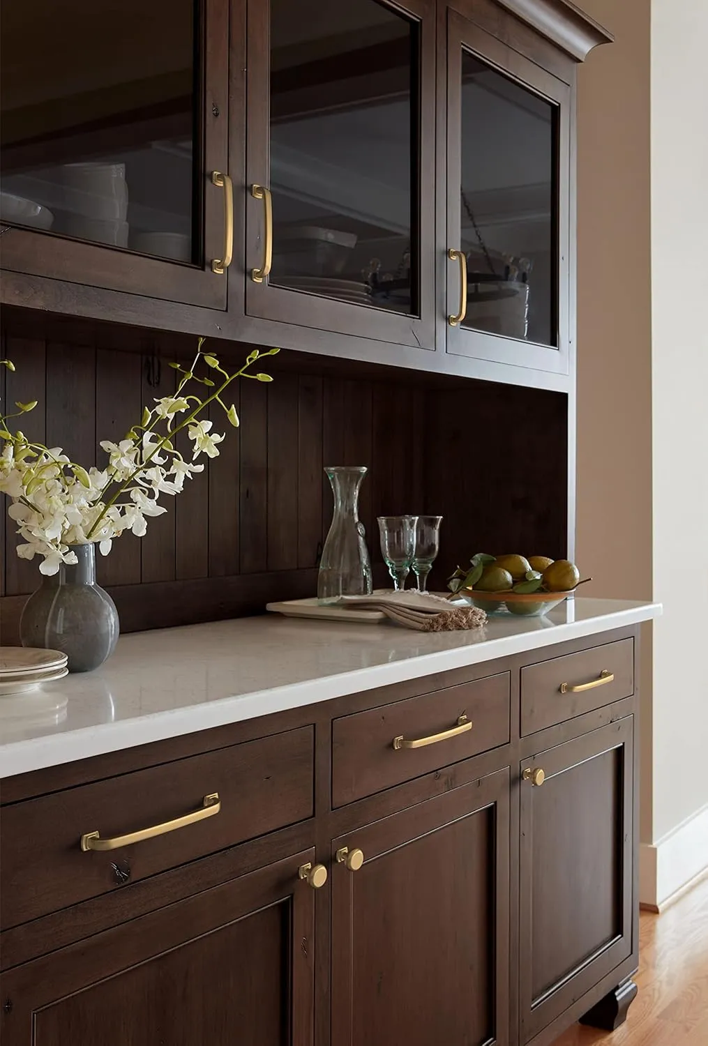 Amerock | Cabinet Pull | Champagne Bronze | 6-5/16 inch (160 mm) Center-to-Center | Surpass | 1 Pack | Drawer Pull | Cabinet Handle | Cabinet Hardware
