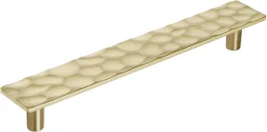 Amerock | Cabinet Pull | Golden Champagne | 6-5/16 inch (160 mm) Center to Center | Kamari | 1 Pack | Drawer Pull | Drawer Handle | Cabinet Hardware