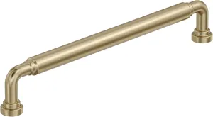 Amerock Coble 7-9/16 inch (192mm) Center-to-Center Golden Champagne Cabinet Pull, BP37665BBZ