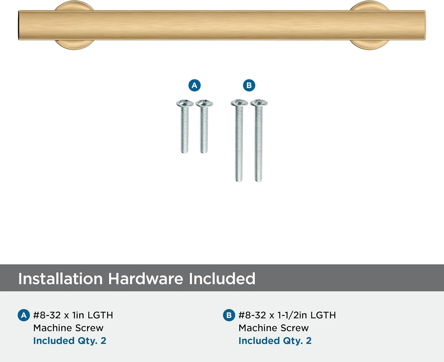 Amerock Corp BP37105CZ Everett Pull, 5-1/16 in (128 mm) Center-to-Center, Champagne Bronze