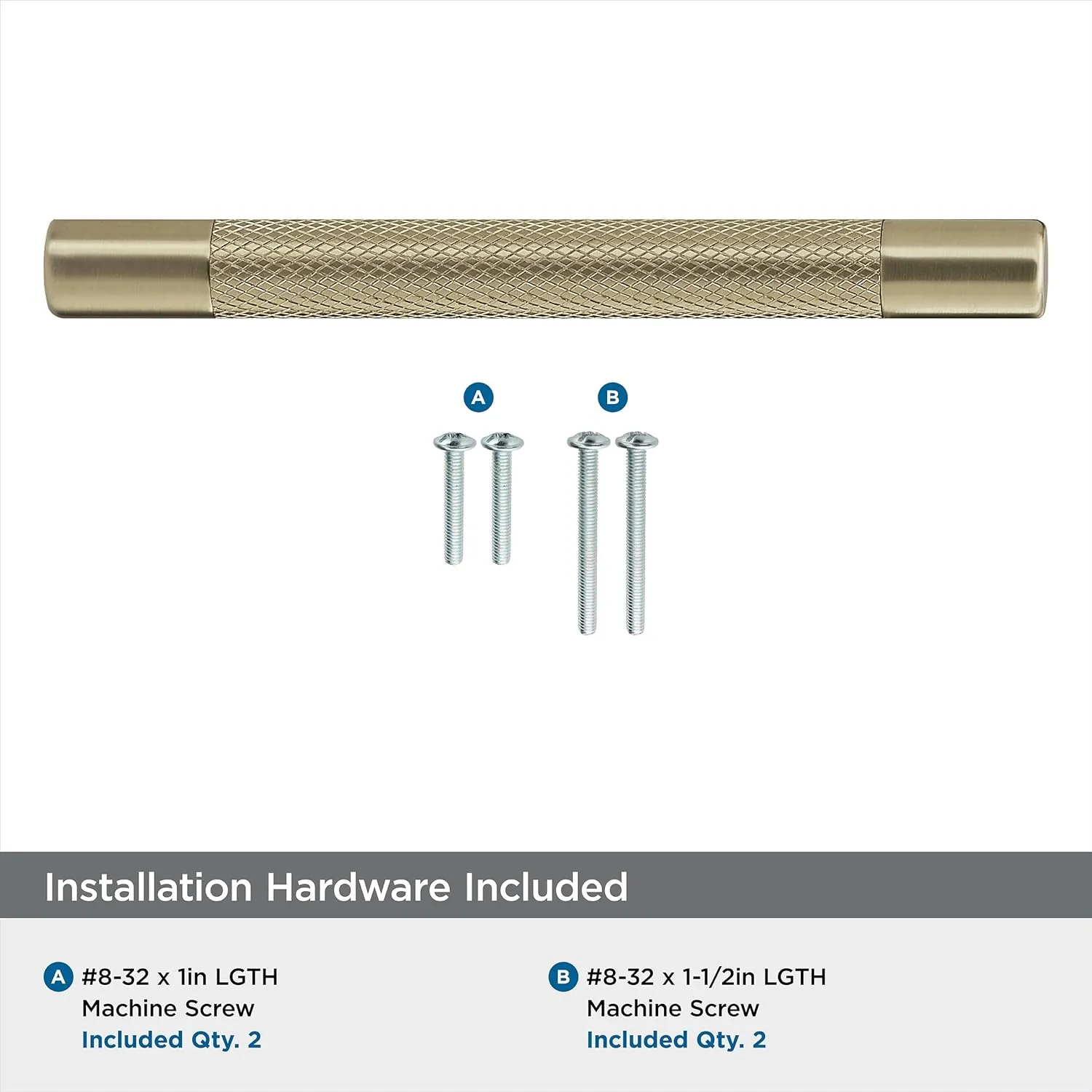 Amerock | Kitchen Cabinet Pull | Golden Champagne | 5-1/16 in (128 mm) Center-to-Center | Bronx | 1 Pack | Furniture Hardware | Cabinet Handle | Bathroom Drawer Pull