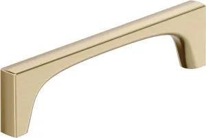 Amerock Merced 5-1/16 inch (128mm) Center-to-Center Golden Champagne Cabinet Pull, BP37424BBZ