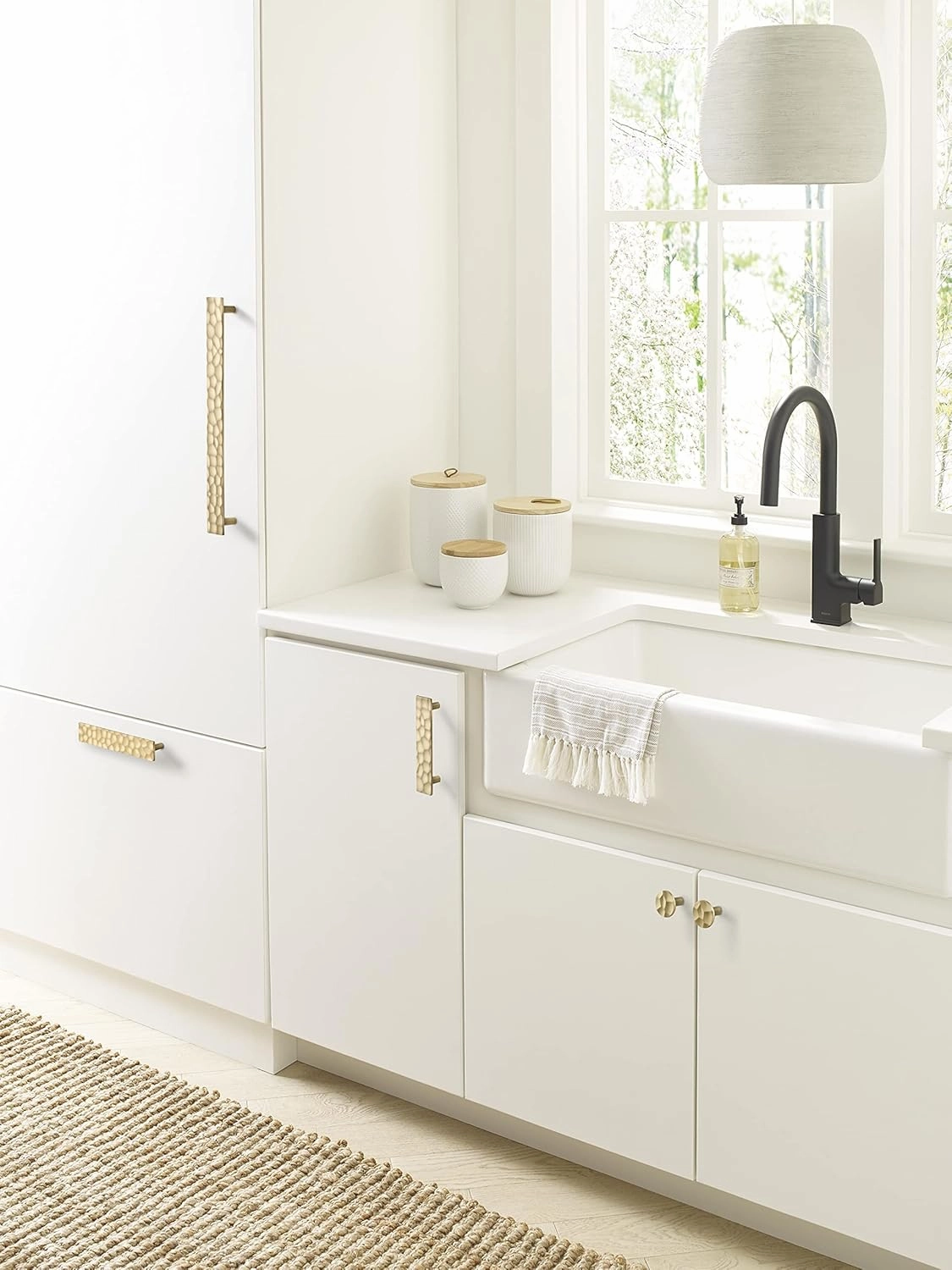 Amerock | Cabinet Pull | Golden Champagne | 3-3/4 inch (96 mm) Center to Center | Kamari | 1 Pack | Drawer Pull | Drawer Handle | Cabinet Hardware