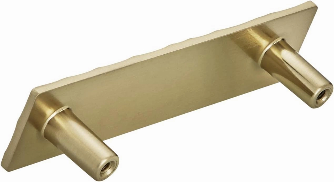 Amerock | Cabinet Pull | Golden Champagne | 3-3/4 inch (96 mm) Center to Center | Kamari | 1 Pack | Drawer Pull | Drawer Handle | Cabinet Hardware