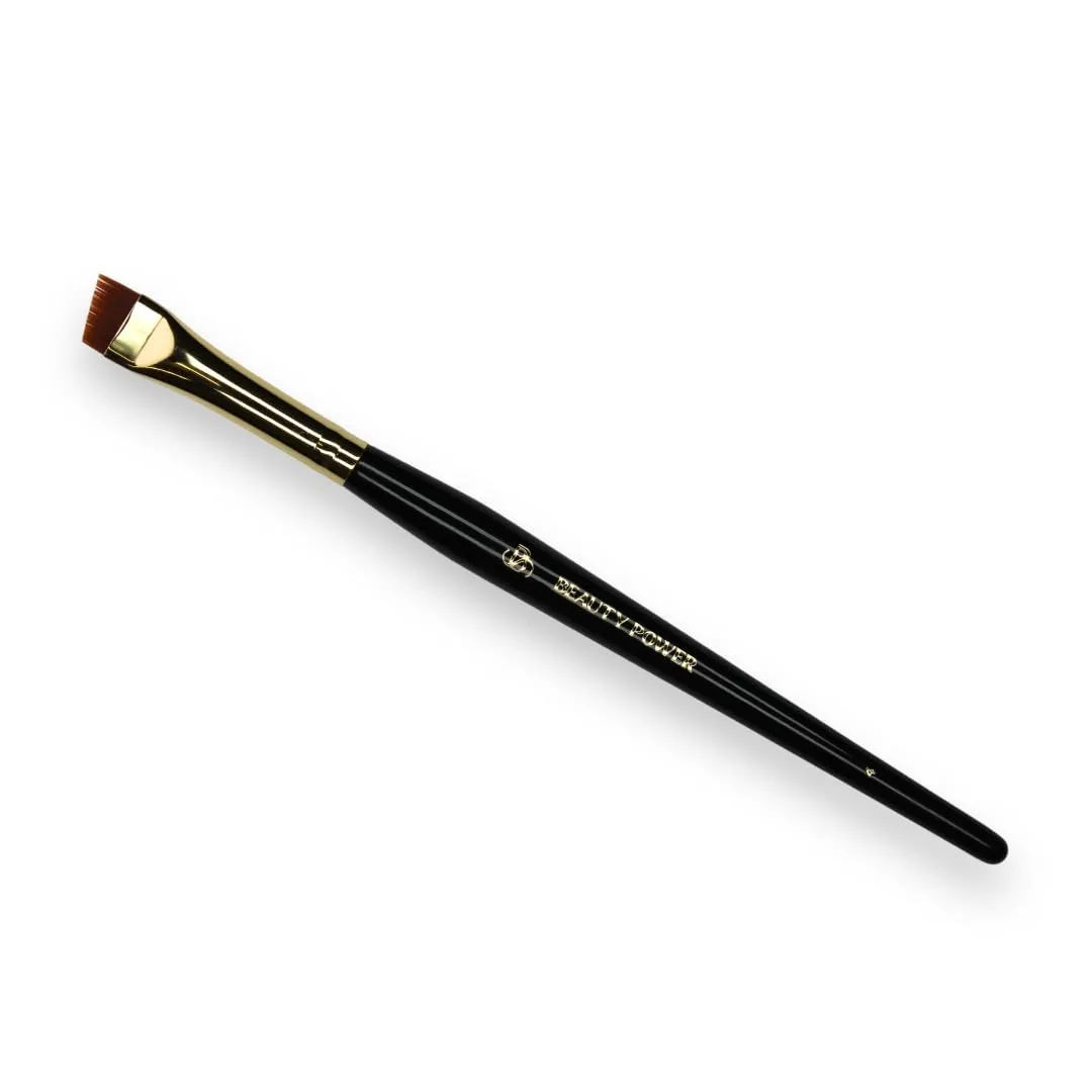 Angled Eyebrow Brush (8mm), Fine Angled Eyebrow Concealer Brush, Ultra Thin Slanted Angle for Drawing the Perfect Eyebrow Shape by Tint and Henna (Professional Brush #4)