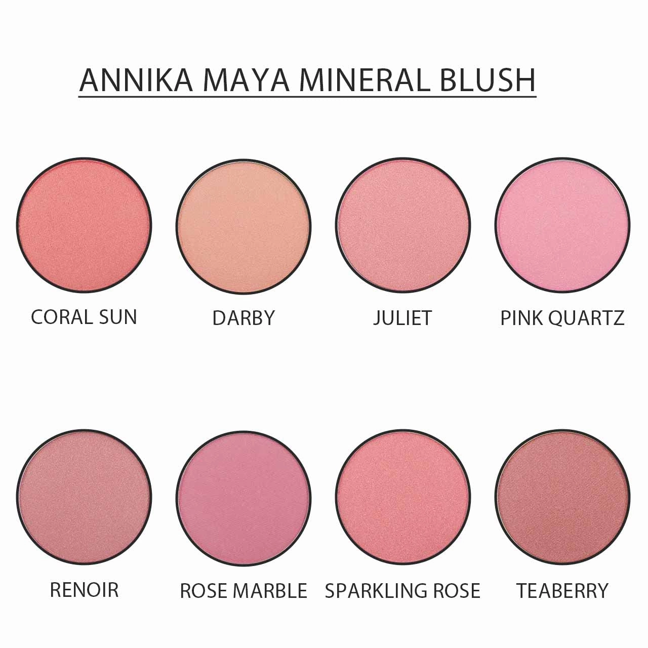 Annika Maya Mineral Blush (Pink Quartz)