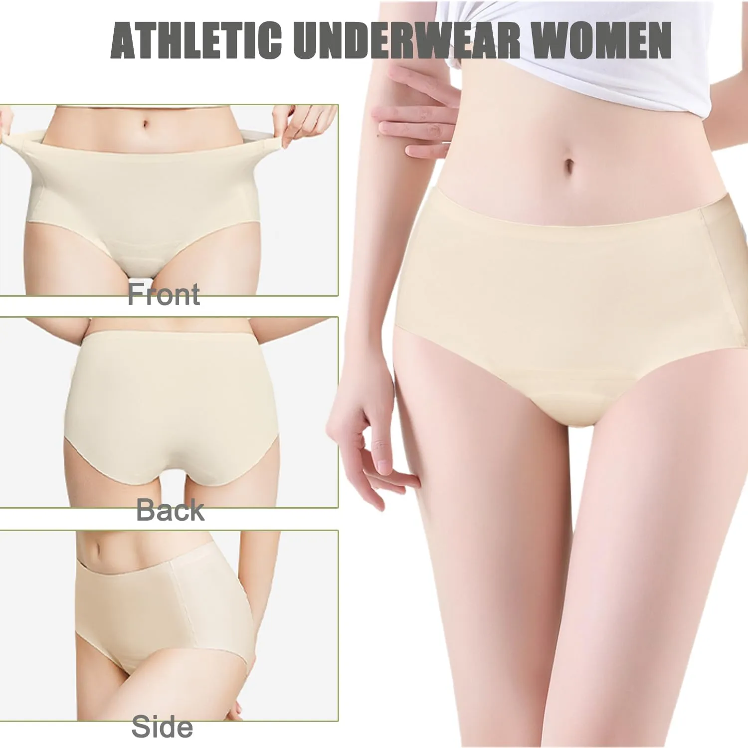 Anti Camel Toe Concealer Underwear Women - No Show Seamless Ladies Panties Breathable Workout Cameltoe Proof Briefs