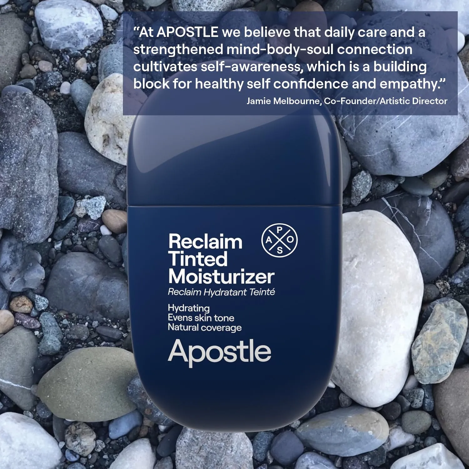 APOSTLE Reclaim Tinted Moisturizer for Men (11 Mobay) - Niacinamide, Vitamin E, Squalane, Hyaluronic Acid, Tinted Face Moisturizer For Men. Hydrates, Evens Skin Tone, Reduces Fine Lines, 1 Fl. Oz.