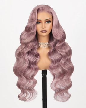 Arabella 5x6 Ready to Go Glueless Wigs Human Hair Rose Gold Lace Front Wigs Human Hair 210% Density 613 Blonde Loose Body Wave Wig Pre Cut Lace Pre Plucked Bleached Knots (22inch, 5X6 Loose Body Wave)