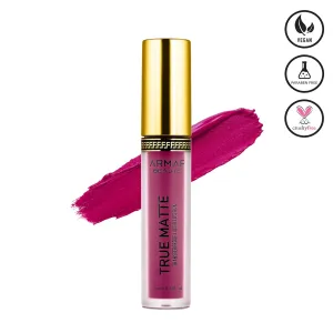 Armaf Beauté True Matte Liquid Lipstick - Long Lasting Lipstick, Purple Red, 4ml / 0.13 fl.oz